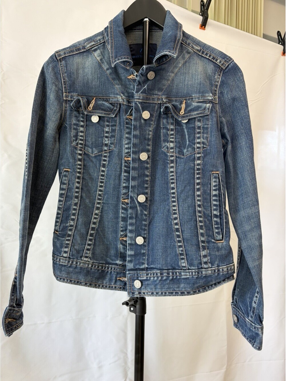Martin+osa Blue Wash Denin Girl Jacket  Size S